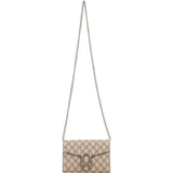 Gucci Monogram GG Supreme Canvas Dionysus Wallet On Chain Crossbody Bag