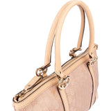 Gucci Monogram GG Metallic Canvas Lovely Heartbit Tote Handbag