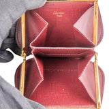 Cartier Bordeaux Leather Coin Purse Wallet