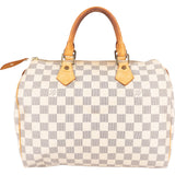 Louis Vuitton Monogram Damier Azur Speedy 30 Handbag