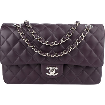Chanel Quilted Lambskin Medium Double Flap Crossbody Bag