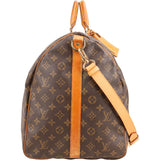 Louis Vuitton Monogram Canvas Keepall 60 Bandoulière Travel Bag