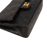 Chanel Quilted Lambskin 24K Gold Medium Double Flap Shoulder Bag