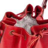 Louis Vuitton Red Epi Leather Sac Noé Petit Shoulder Bag