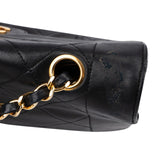 Chanel Quilted Lambskin 24K Gold Single Flap Crossbody Bag