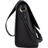 Salvatore Ferragamo Pebbled Leather Gancini Flap Crossbody Bag