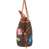 Louis Vuitton Monogram Canvas Illustre LV World Neverfull MM Shoulder Bag