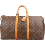 Louis Vuitton Monogram Canvas Keepall 50 Travel Bag