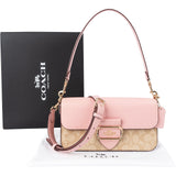 Coach Monogram Signature Canvas Leather Alie Shoulder Bag