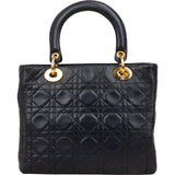 Christian Dior Quilted Leather Lady Dior Handbag