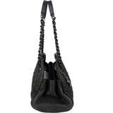 Chanel Quilted Iridescent Calfskin Just Mademoiselle Bowling CC Shoulder Bag