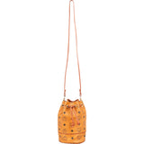 MCM Monogram Visetos Mini Drawstring Bucket Crossbody Bag