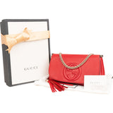 Gucci Grained Leather Soho Chain Crossbody Bag