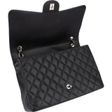 Chanel Quilted Caviar Leather Maxi Single Flap Crossbody Bag