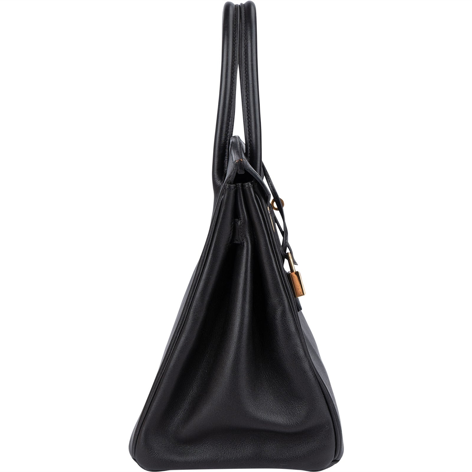 Hermès Noir Swift Leather Birkin 30 Handbag - vintageandkickz