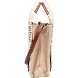 Chloé Canvas Small Woody Tote Crossbody Handbag