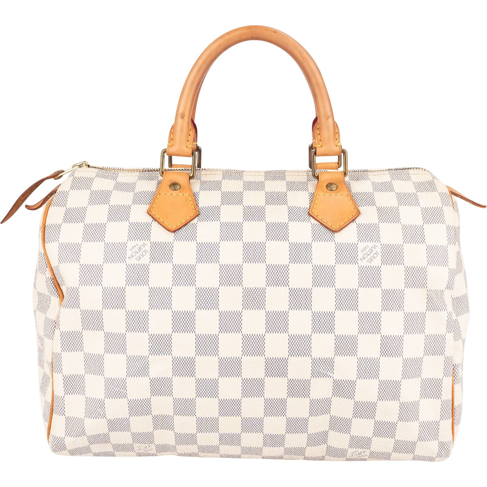 Louis Vuitton Monogram Damier Azur Canvas Speedy 30 Handbag - vintageandkickz