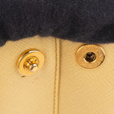 Prada Yellow Saffiano Leather Small Galleria Handbag
