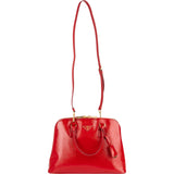 Prada Patent Saffiano Vernice Promenade Handbag