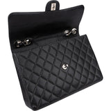 Chanel Quilted Caviar Leather Jumbo Single Flap Crossbody Bag