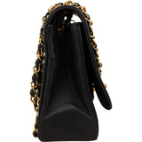Chanel Quilted Lambskin 24K Gold Single Flap Crossbody Bag