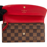 Louis Vuitton Monogram Damier Ebene Canvas Emilie Wallet