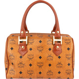 MCM Monogram Visetos Boston Handbag