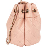 Chanel Quilted Lambskin Small Drawstring Crossbody Bag