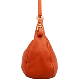 Prada Orange Vitello Daino Leather Hobo Shoulder Bag