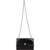 Salvatore Ferragamo Patent Leather Vara Bow Flap Crossbody Bag