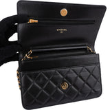Chanel Quilted Lambskin Wallet On Chain Crossbody Bag