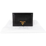 Prada Black Saffiano Move Leather Card Holder