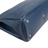 Christian Dior Blue Calfskin Leather Diorissimo Handbag