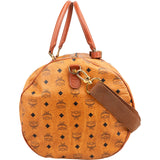 MCM Monogram Visetos Boston Travel Bag 50