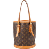 Louis Vuitton Monogram Canvas Bucket PM Shoulder Bag