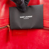 Yves Saint Laurent Red Calfskin Leather Sac de Jour Handbag