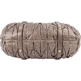Miu Miu Gathered Leather Coffer Bag Handbag