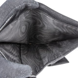 Prada Black Saffiano Leather Triangle Trifold Wallet