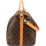 Louis Vuitton Monogram Canvas Keepall 55 Bandoulière Travel Bag
