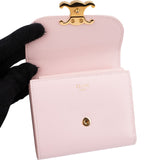 Celine Pink Leather Triomphe Wallet