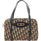 Christian Dior Trotter Monogram Canvas Vintage Emblem Boston Shoulder Bag