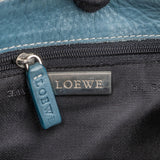 Loewe Leather and Canvas Anagram Studded Pochette Shoulder Bag