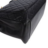 Chanel Quilted Caviar Leather Grand Shopping Tote Shoulder Bag