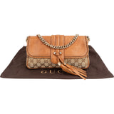 Gucci Monogram GG Canvas Marrakech Tassel Chain Shoulder Bag