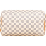 Louis Vuitton Monogram Damier Azur Speedy 30 Handbag