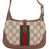 Gucci Monogram GG Supreme Canvas Jackie 1961 Web Mini Crossbody Bag