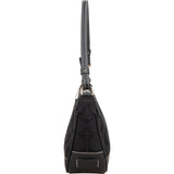 Coach Black Signature Monogram Pochette Handbag