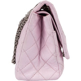 Chanel Quilted Aged Calfskin Palladium 2.55 Reissue Double Flap Crossbody Bag