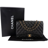 Chanel Quilted Lambskin Maxi Double Flap Crossbody Bag