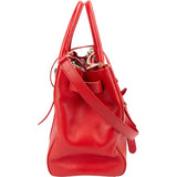 Mulberry Red Leather Zipped Bayswater Handbag